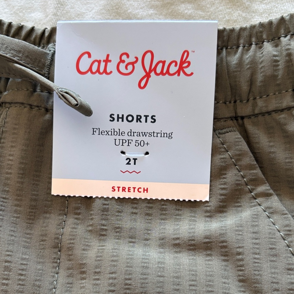 Cat & Jack Mint and Olive Quick Dry Outfit - Picture 2 of 5